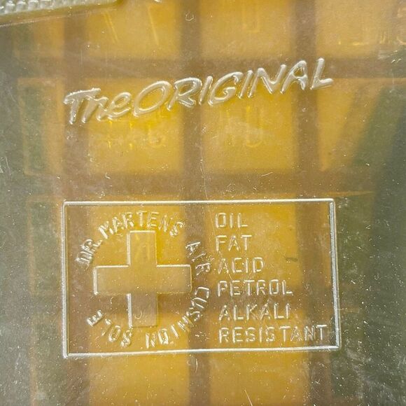 Dr Martens 1460 Nappa Leather Lug Sole Lace-Up Combat Boots Black Size 7 - Picture 6 of 8